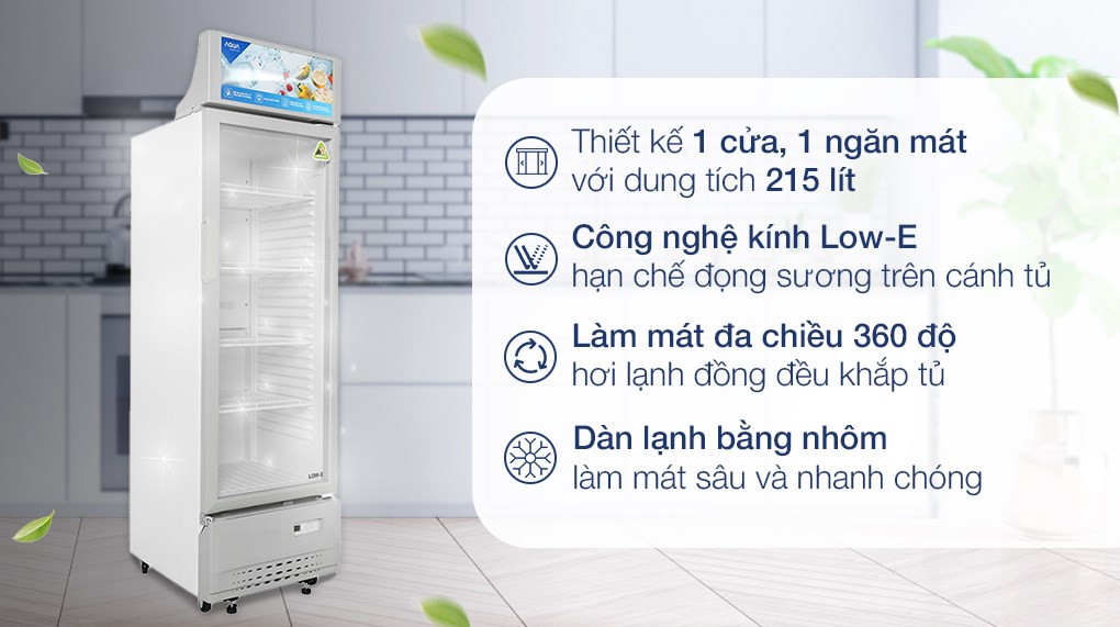 Tủ mát Aqua 215 lít AQS-AF340S