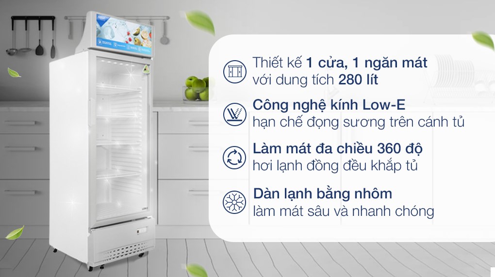 Tủ mát Aqua 280 lít AQS-AF400S