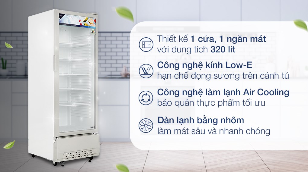 Tủ mát Aqua 320 Lít AQS-AF440N