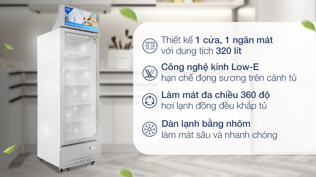 Tủ mát Aqua 320 lít AQS-AF440S