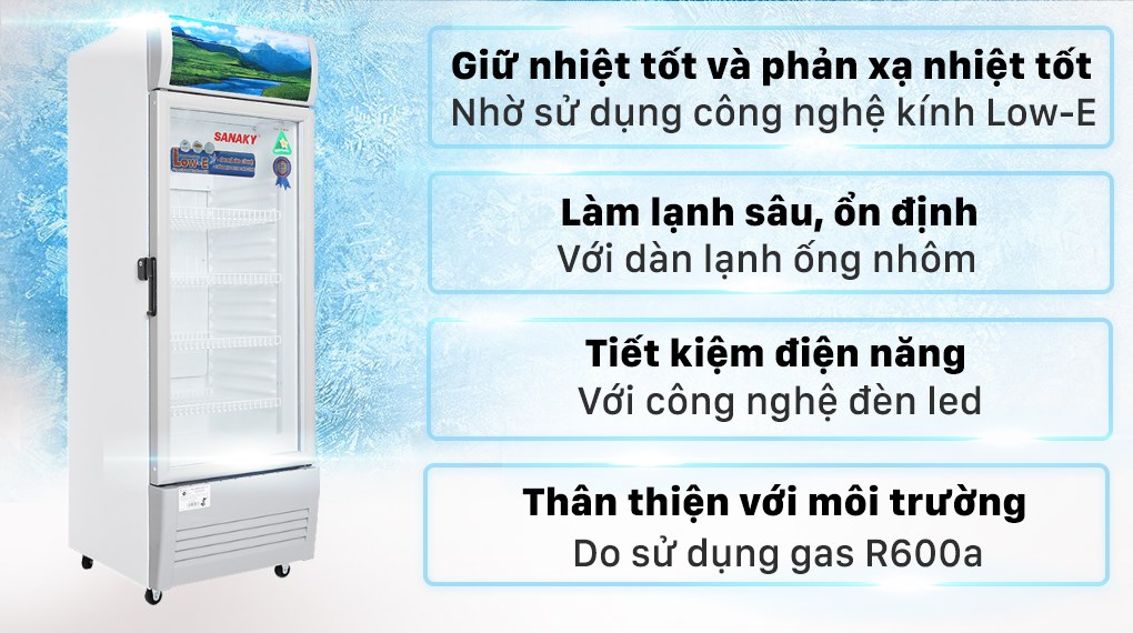 Tủ mát Sanaky 240 lít TM.VH308KL