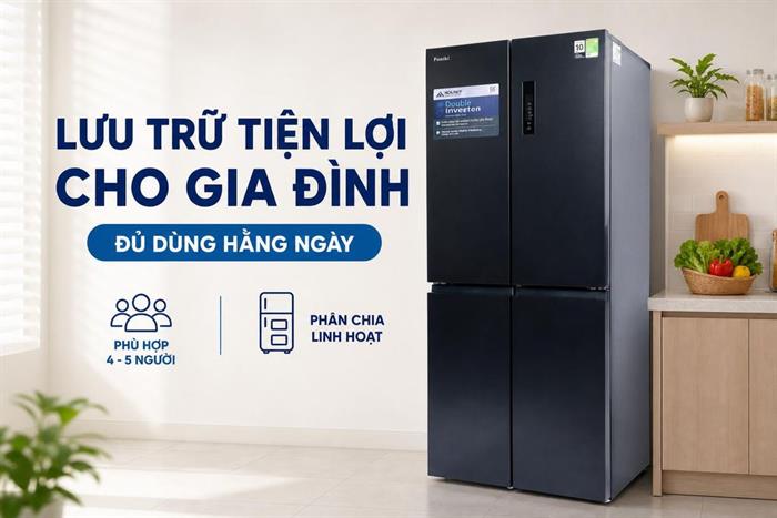 Tủ lạnh Funiki Inverter 503 lít Multi Door HR M8503TB