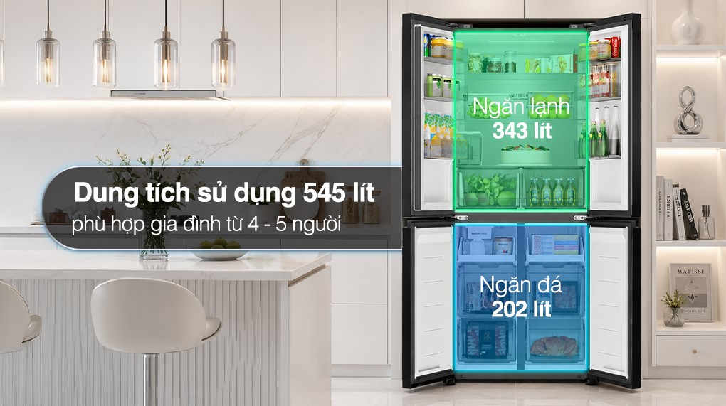 Tủ lạnh Haier Inverter 545 lít Multi Door HM650AGLVNU1