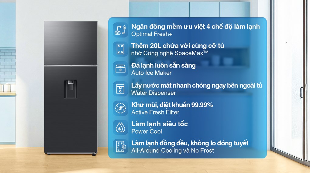 Tủ lạnh Samsung Inverter 406 lít RT42CG6584B1SV