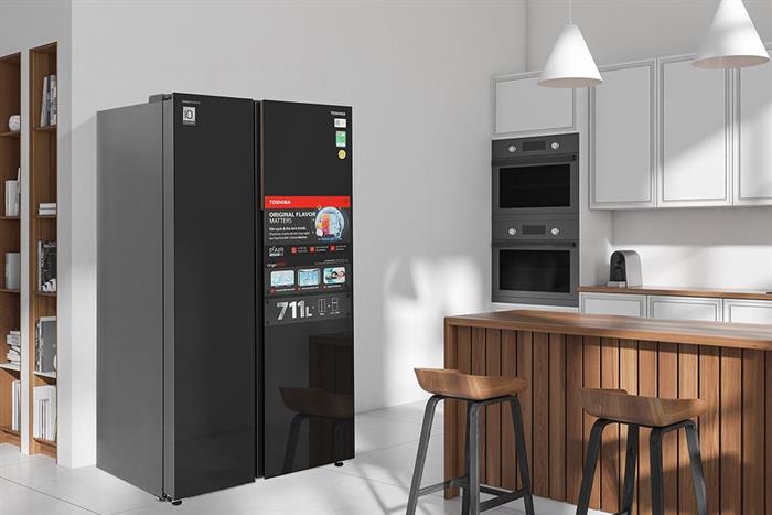 Tủ lạnh Toshiba Inverter 711 lít Side By Side GR-RS905WIA-PGV(22)-XK
