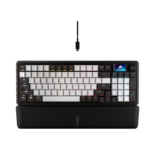 Bàn phím cơ Gaming có dây Corsair VANGUARD 96 MLX Pulse CH-91E921I-NA (Trắng đen- Dual Tone)