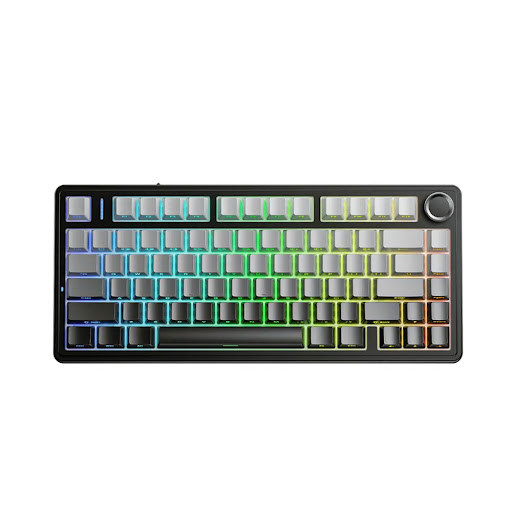 Bàn Phím Cơ Gaming không dây AULA F75 ( Xám+đen gradient/Mạch xuôi/Reaper switch)