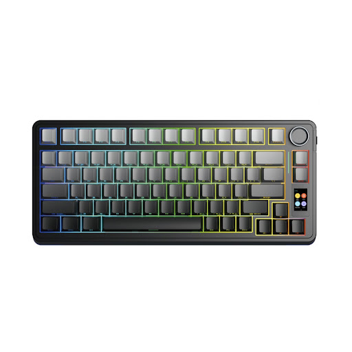 Bàn phím cơ Gaming không dây AULA S75 Pro (Xám + Đen Gradient)