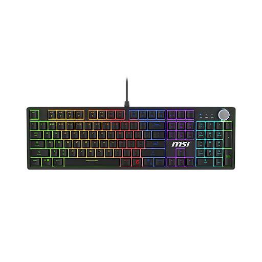 Bàn Phím Cơ Gaming MSI FORGE GK320 US Mechanical - Red Switch (S11-04US2F1-HH9) (Đen)