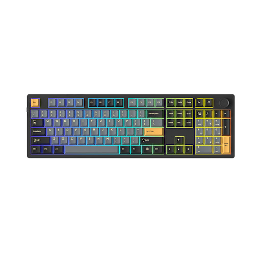 Bàn phím cơ không dây DareU EK106 Pro Triple Mode Black-Golden (Cloud switch)