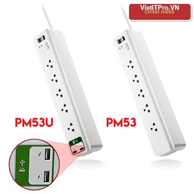 Ổ cắm chống sét lan truyền APC PM53-VN chính hãng