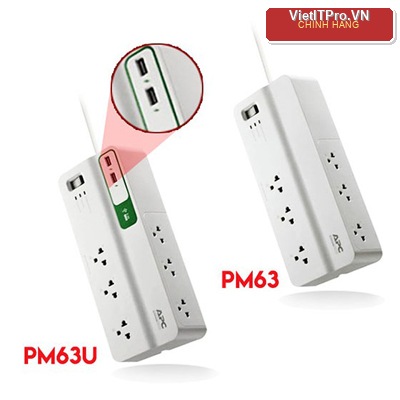 Ổ cắm chống sét lan truyền APC PM63-VN chính hãng