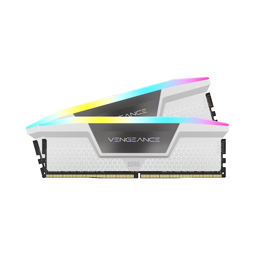 Bộ nhớ/ RAM Corsair Vengeance RGB White 32GB (2x16GB) DDR5 5200 (CMH32GX5M2B5200C40W)