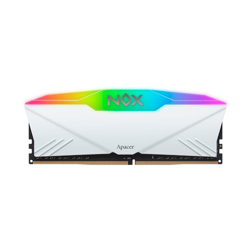 Bộ nhớ/ Ram Desktop Apacer DDR4 16G 3200 OC NOX RGB WHITE AURA 2 (AH4U16G32C28YNWAA-1)