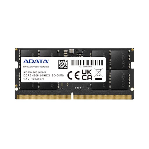 Bộ nhớ/ Ram Laptop ADATA 8GB (1x8GB) DDR5 4800 (AD5S48008G-S)