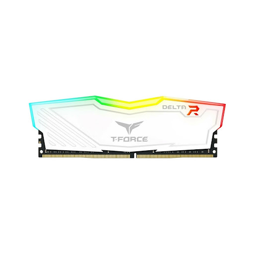 Bộ nhớ/ RAM Teamgroup T-Force Delta White RGB 8GB (1x8GB) DDR4 3200 Mhz (TF4D48G3200HC16C01)