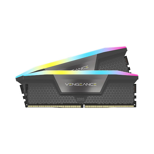 Bộ nhớ trong/ RAM Corsair VENGEANCE RGB 64GB (2x32GB) DDR5-6000MHz Grey (CMH64GX5M2B6000Z40)