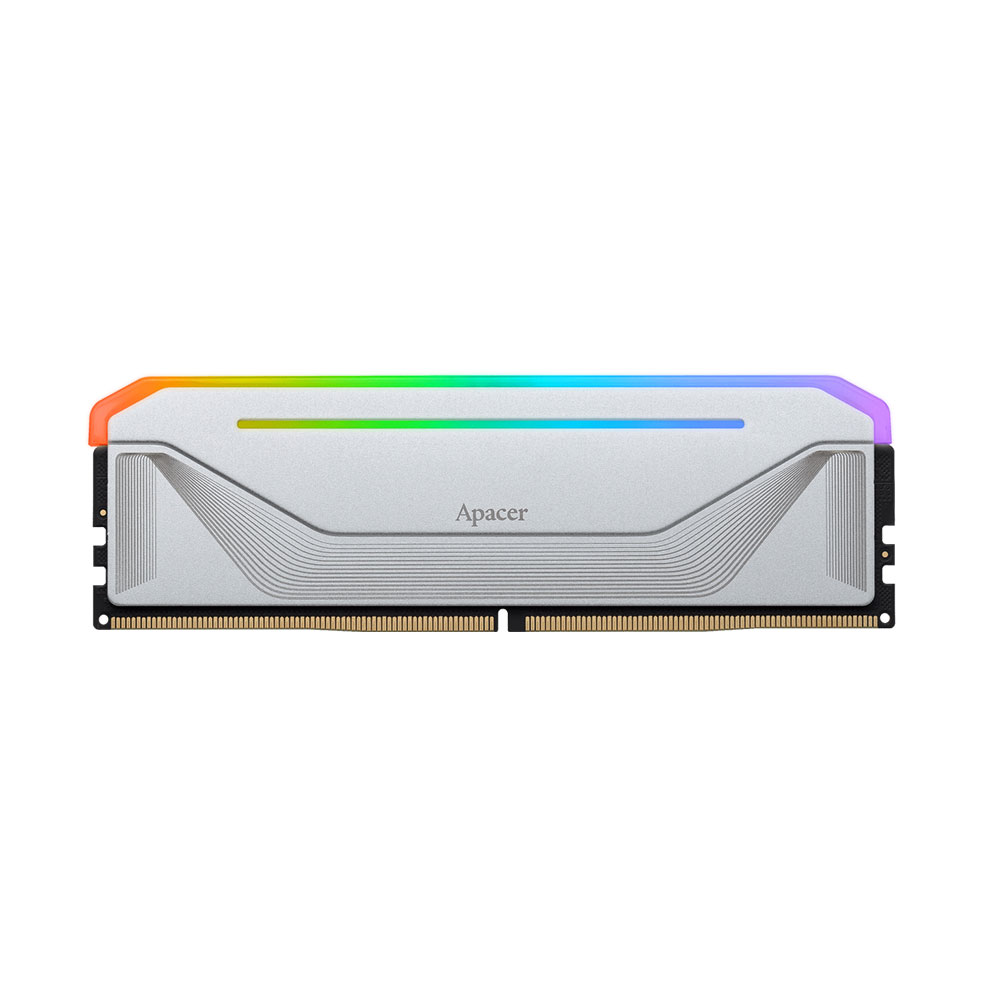 Bộ nhớ trong/ RAM Desktop Apacer NOX RGB DDR5 16GB DIMM 6000-38 2048x8 1.35V OC Silver (AH5U16G60C622NWAA-1)