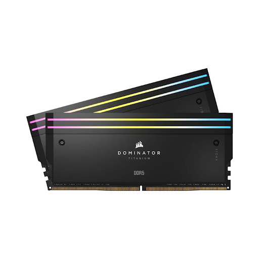Bộ nhớ trong/ RAM Desktop Corsair DOMINATOR TITANIUM RGB 96GB (2x48GB) DDR5 6600 Black (CMP96GX5M2B6600C32)