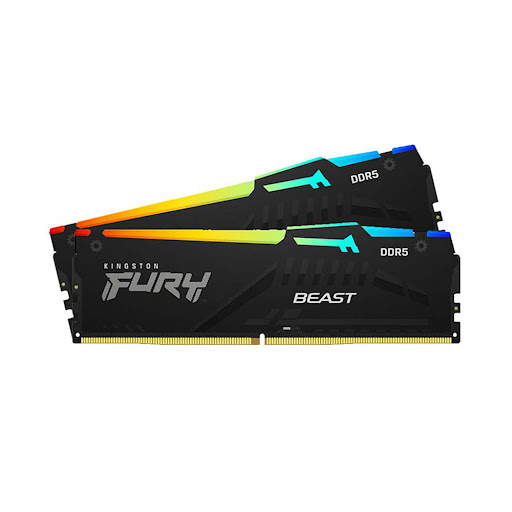 Bộ nhớ trong/ RAM Kingston FURY Beast RGB EXPO 32GB (2x16GB) DDR5-6000 Black (KF560C36BBE2AK2-32WP)