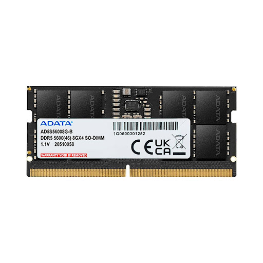 Bộ nhớ trong/ Ram Laptop Adata 8GB SO-DIMM DDR5 5600MHz (AD5S56008G-S)