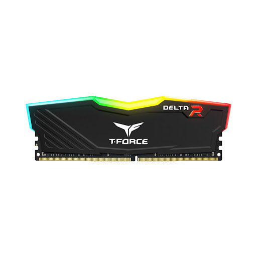 Bộ nhớ trong/ Ram TeamGroup Delta Black RGB 16GB (1x16GB) DDR4 3200 (TF3D416G3200HC16F01)