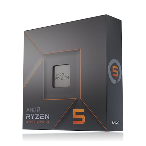 Bộ vi xử lý/ CPU AMD Ryzen 5 7600X (6C-12T | Up to 5.3GHz | 38MB | Radeon Graphics 2CU | No Cooler | AM5)