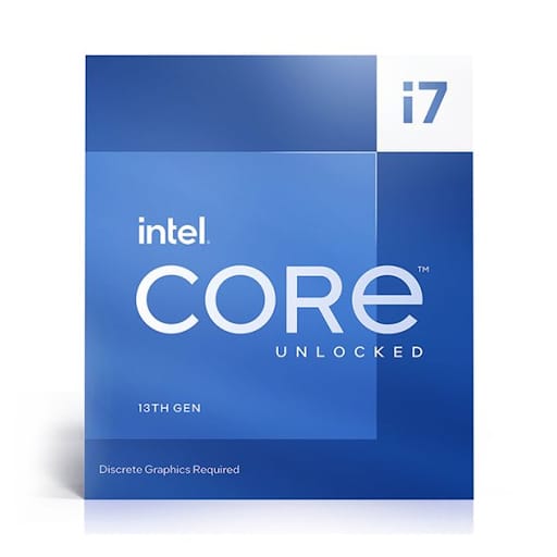 Bộ vi xử lý/ CPU Intel Core i7-13700KF (16C-24T | Upto 5.40 GHz | 30MB | No iGPU | No Cooler | LGA1700)