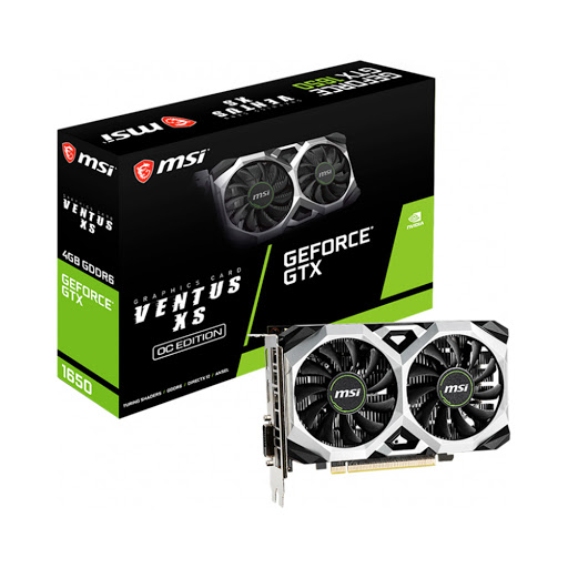 Card màn hình MSI GTX 1650 D6 VENTUS XS OC 4GB GDDR6