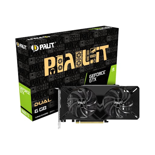 Card màn hình Palit GTX1660TI DUAL 6GB DDR6 192bit (NE6166T018J9-1160C)