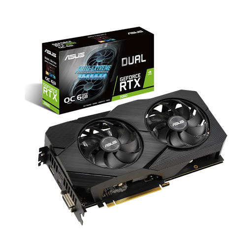 Card màn hình/ VGA Asus Dual GeForce RTX 2060 O6G EVO (DUAL-RTX2060-O6G-EVO)