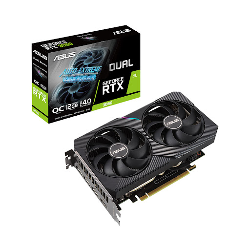 Card màn hình/ VGA ASUS DUAL GeForce RTX 3060 OC 12G (DUAL-RTX3060-O12G-V2)