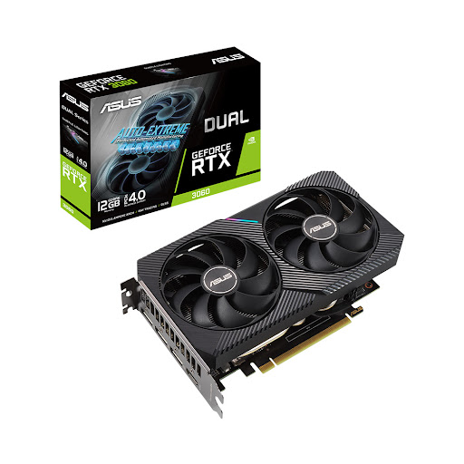 Card màn hình/ VGA Asus Dual GeForce RTX 3060 V2 12GB GDDR6 (DUAL-RTX3060-12G-V2)