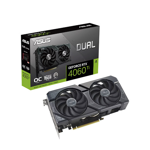 Card Màn Hình/ VGA ASUS Dual GeForce RTX 4060 Ti OC Edition 16GB GDDR6 (DUAL-RTX4060TI-O16G) (90YV0JH0-M0NA00)