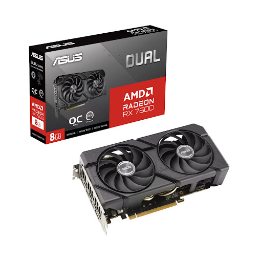 Card màn hình/ VGA ASUS Dual Radeon RX 7600 EVO OC Edition 8GB GDDR6