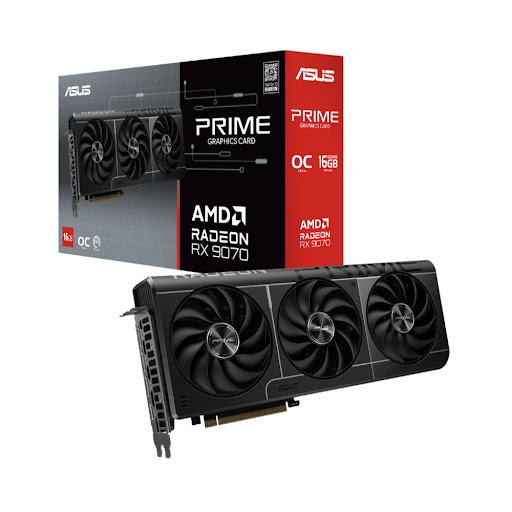Card màn hình/ VGA ASUS Prime Radeon RX 9070 OC Edition 16GB GDDR6 (PRIME-RX9070-O16G)