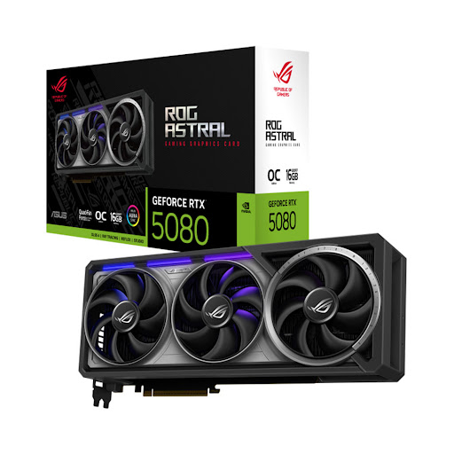 Card màn hình/ VGA ASUS ROG Astral GeForce RTX™ 5080 16GB GDDR7 OC Edition (ROG-ASTRAL-RTX5080-16G-GAMING)