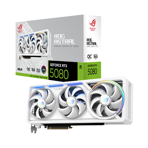 Card màn hình/ VGA ASUS ROG Astral GeForce RTX™ 5080 16GB GDDR7 WHITE OC Edition (ROG-ASTRAL-RTX5080-O16G-WHITE)