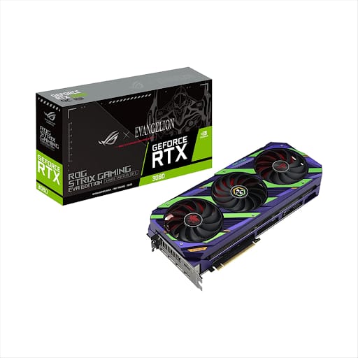 Card màn hình/ VGA Asus ROG Strix GeForce RTX 3080 12GB GDDR6X OC EVA Edition (ROG-STRIX-RTX3080-O12G-EVA)