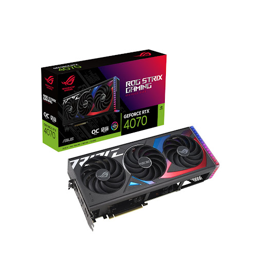 Card màn hình/ VGA ASUS ROG Strix GeForce RTX 4070 12GB GDDR6X OC Edition (ROG-STRIX-RTX4070-O12G-GAMING) (90YV0J00-M0NA00)