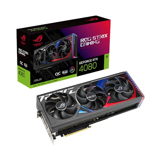 Card màn hình/ VGA Asus ROG-STRIX-RTX4080-O16G-GAMING (90YV0IC0-M0NA00)