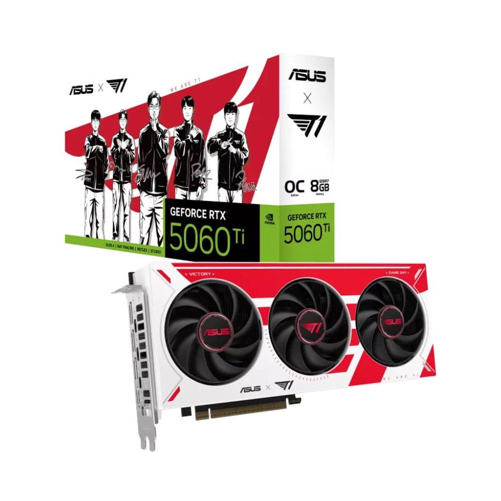 Card màn hình/ VGA ASUS T1 GeForce RTX 5060 Ti 8GB GDDR7 OC Edition (T1-RTX5060TI-O8G-GAMING)