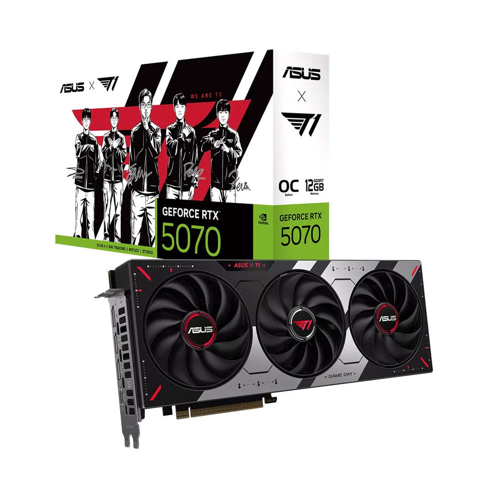 Card màn hình/ VGA ASUS T1 GeForce RTX 5070 12GB GDDR7 OC Edition (T1-RTX5070-O12G-GAMING)