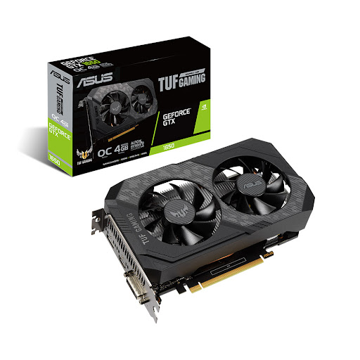 Card màn hình/ VGA ASUS TUF Gaming GeForce® GTX 1650 OC Edition 4GB GDDR6 (TUF-GTX1650-O4GD6-GAMING)