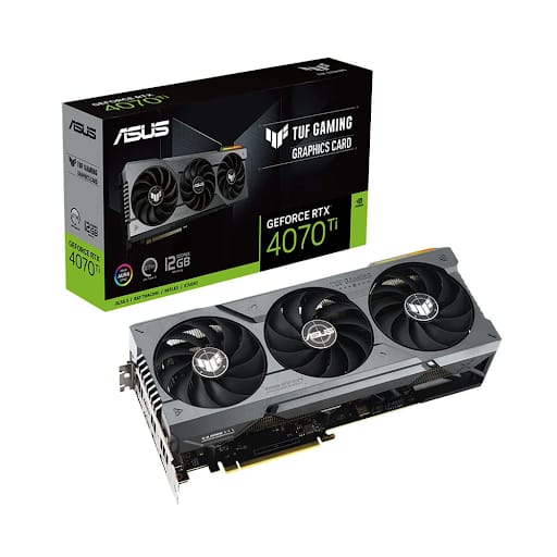 Card màn hình/ VGA ASUS TUF Gaming GeForce RTX 4070 Ti 12GB GDDR6X (TUF-RTX4070TI-12G-GAMING)