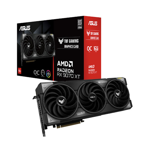 Card màn hình/ VGA ASUS TUF Gaming Radeon RX 9070 XT OC Edition 16GB GDDR6 (TUF-RX9070XT-O16G-GAMING)