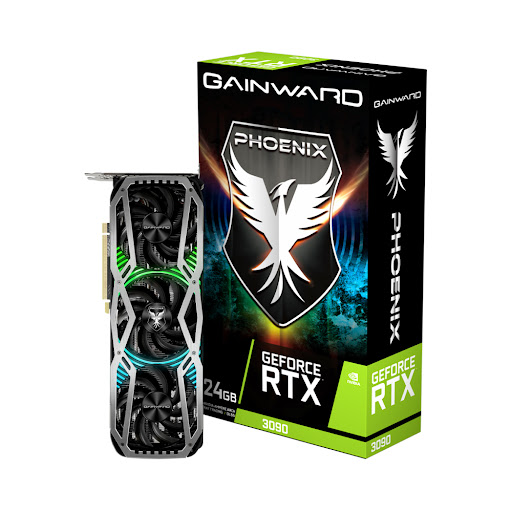Card màn hình/VGA GAINWARD RTX3090 PHOENIX 24GB GDDR6X 384bit 3-DP HDMI (NED3090019SB-132BX)