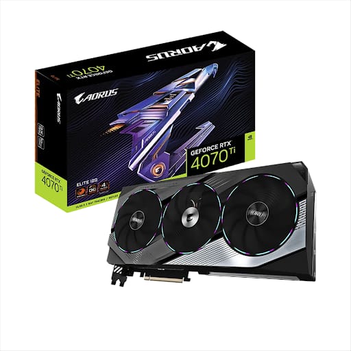 Card Màn Hình/ VGA Gigabyte AORUS GeForce RTX 4070 Ti ELITE 12G (N407TAORUS E-12GD)
