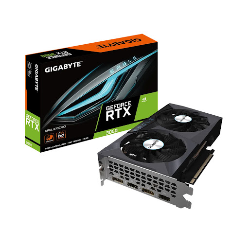 Card màn hình/ VGA GIGABYTE GeForce RTX 3050 EAGLE OC 8GB GDDR6 (GV-N3050EAGLE OC-8GD)