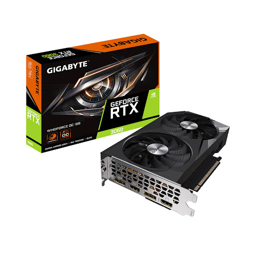 Card Màn Hình/ VGA Gigabyte GeForce RTX 3060 WINDFORCE OC 12G (GV-N3060WF2OC-12GD)